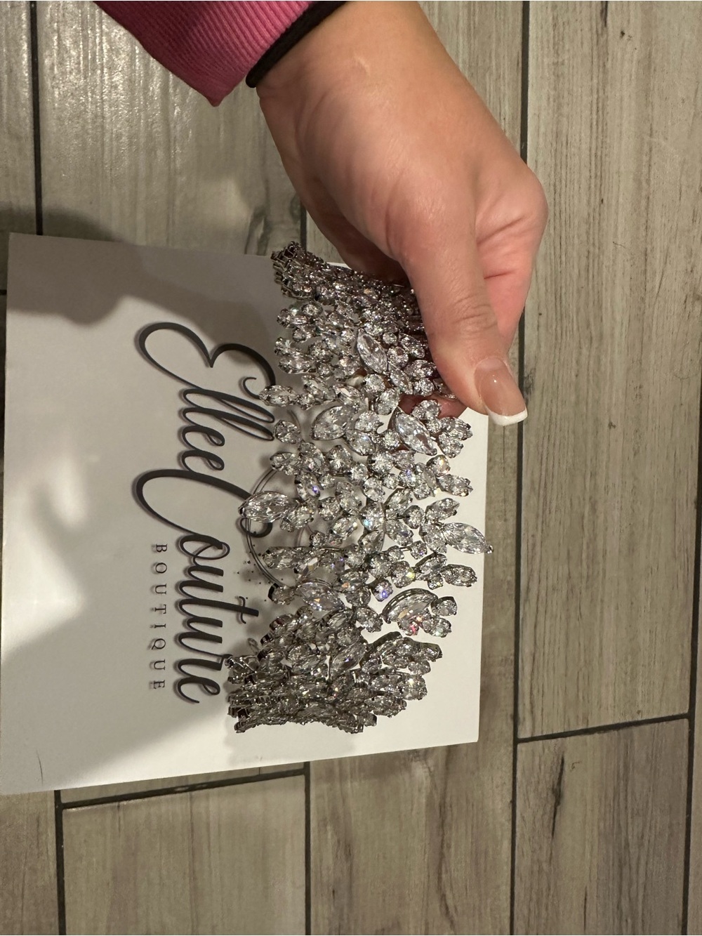 Rhinestone Crystal Bridal Tiara - Silver Sparkle